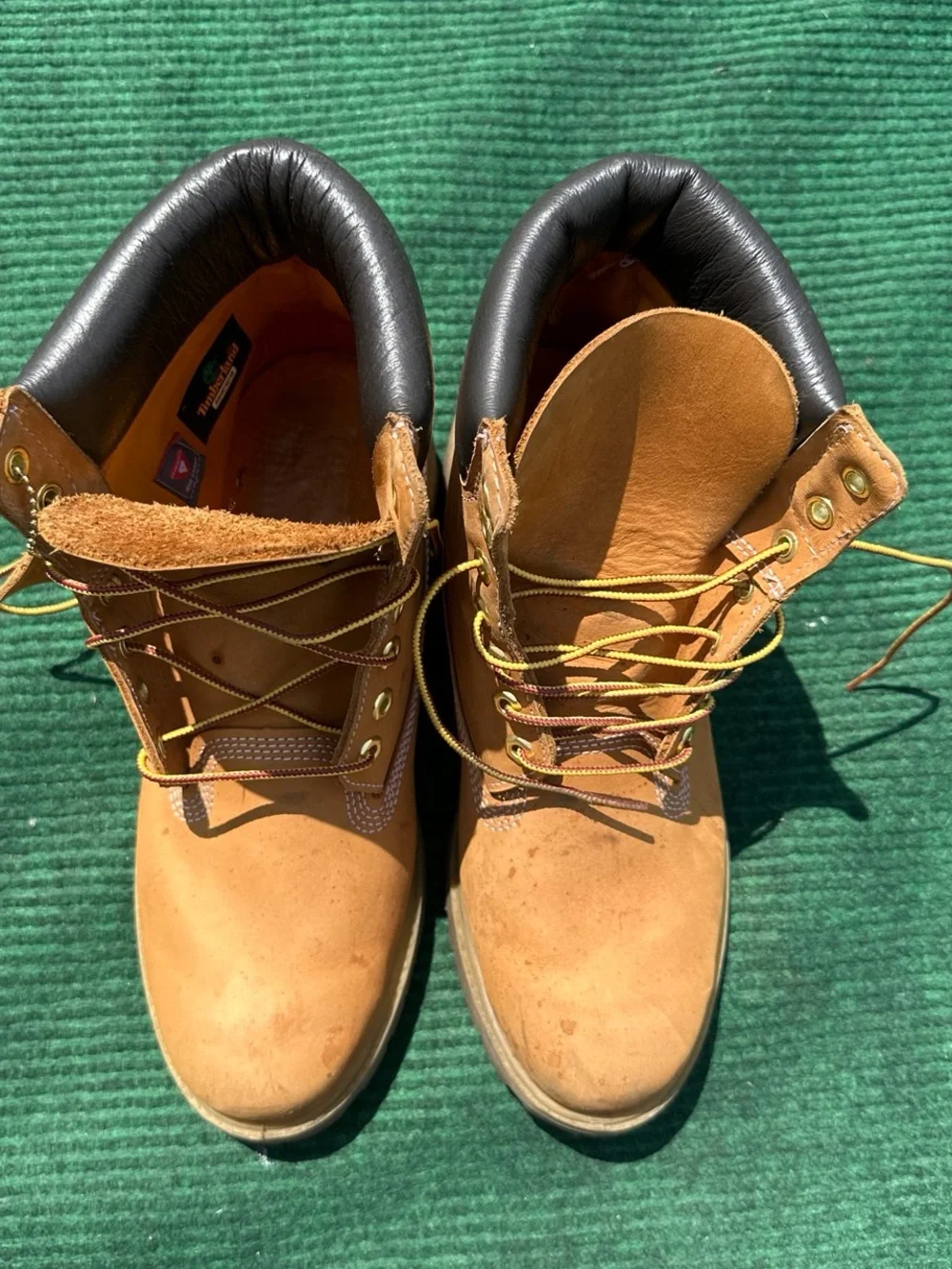 Timberland 6 Inch Premium Waterproof Boot 'Wheat' Nubuck Men’s Size 9.5